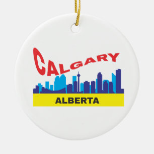 Calgary Ceramic Ornament