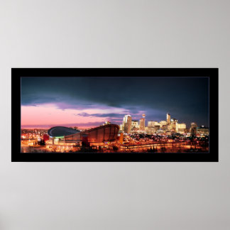 Calgary Chinook & Sunset Poster