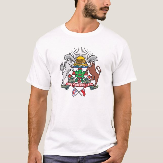 Calgary Coat of Arms T-Shirt (Front)