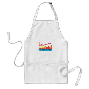 Calgary cyrillic standard apron