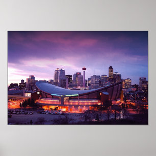 Calgary during Sunset Poster