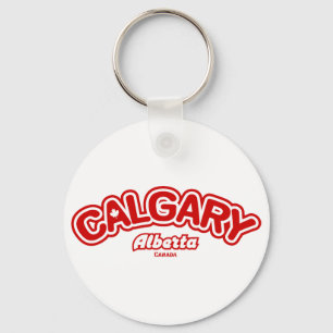 Calgary Leaf Key Ring