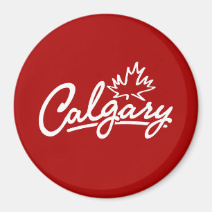Calgary Leaf Script Magnet