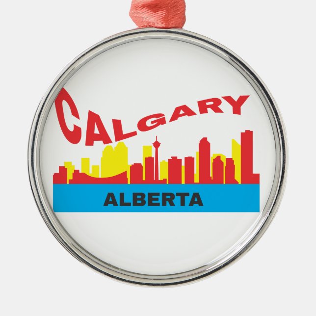 Calgary Metal Ornament (Front)