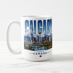 🏔 Calgary Modern Mountain City Style 🏔 Coffee Mug