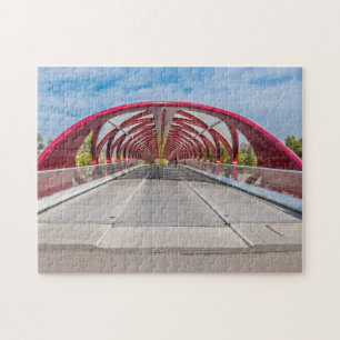 Calgary Peace Bridge. Jigsaw Puzzle