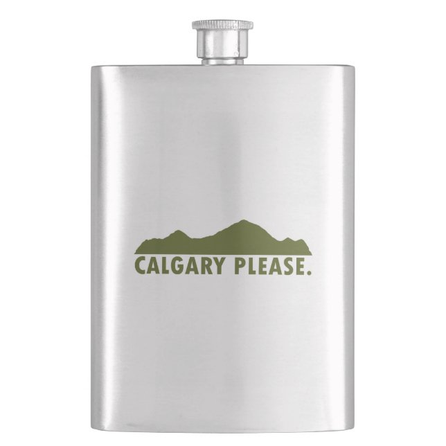 Calgary Please Hip Flask (Front)