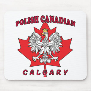 Calgary Polish Canadian Leaf Mouse Pad