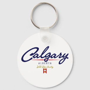 Calgary Script Key Ring