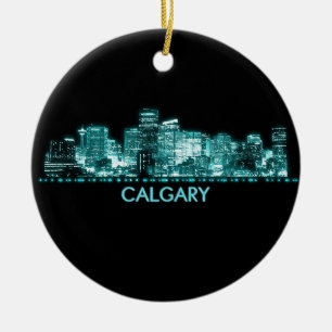 Calgary Skyline Ceramic Ornament