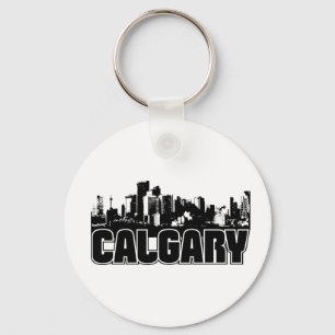Calgary Skyline Key Ring