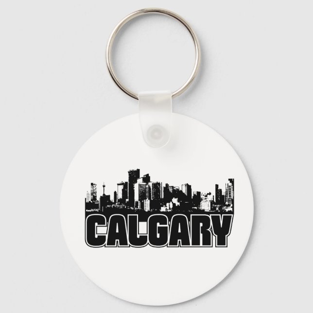 Calgary Skyline Key Ring (Front)