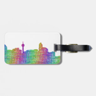 Calgary skyline luggage tag