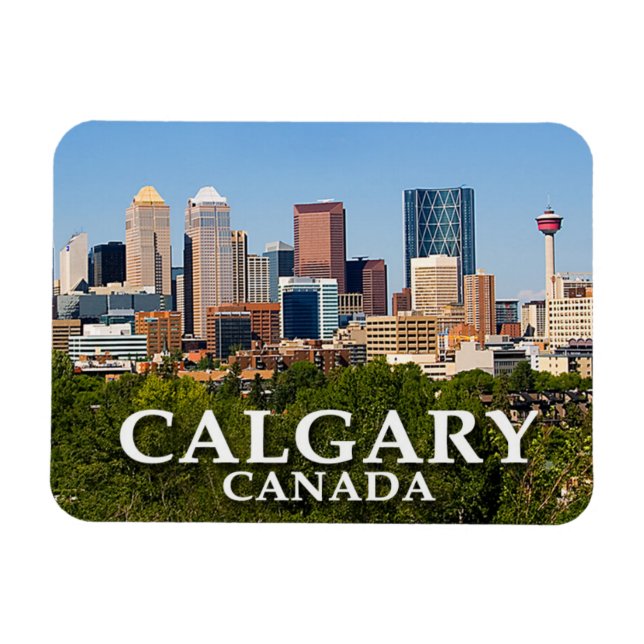 Calgary - Souvenir Fridge Magnet (Horizontal)