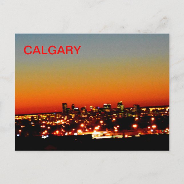 Calgary Sunrise Postcard (Front)