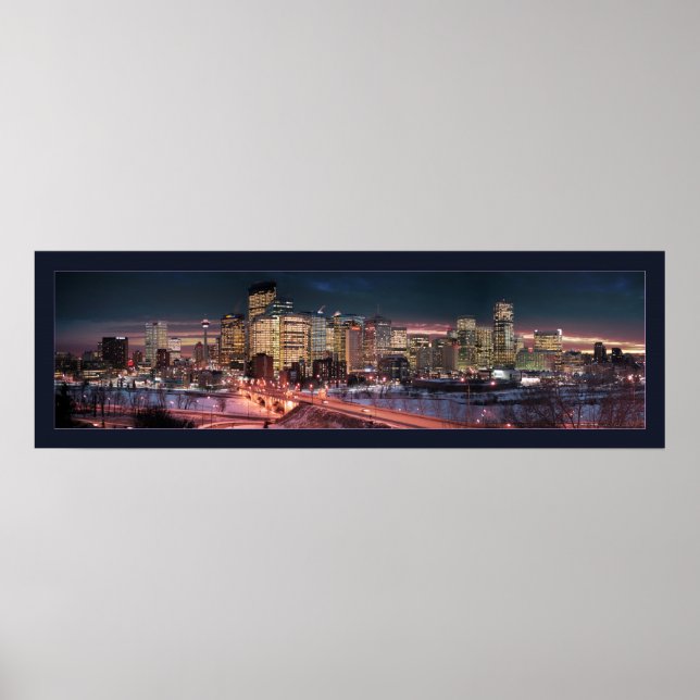 Calgary - The Frozen River (Bordered) Poster (Front)