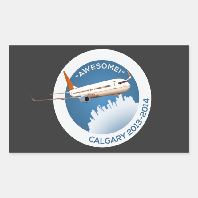 Calgary Winter 2014 Rectangular Sticker (Front)