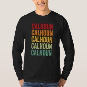 Calhoun County Georgia Rainbow Text T-Shirt