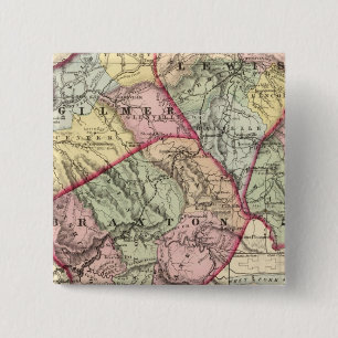 Calhoun, Gilmer, Braxton, Lewis, Upshur counties 15 Cm Square Badge