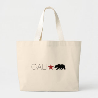 cali bear large tote bag