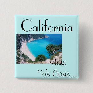 Cali Blue 15 Cm Square Badge