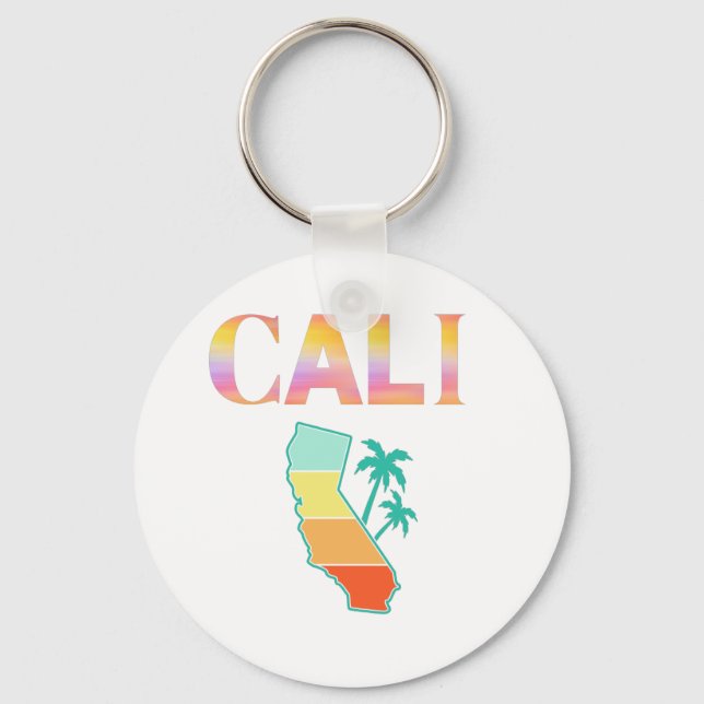 Cali California  Key Ring (Front)