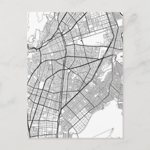 Cali Colombia Map Postcard