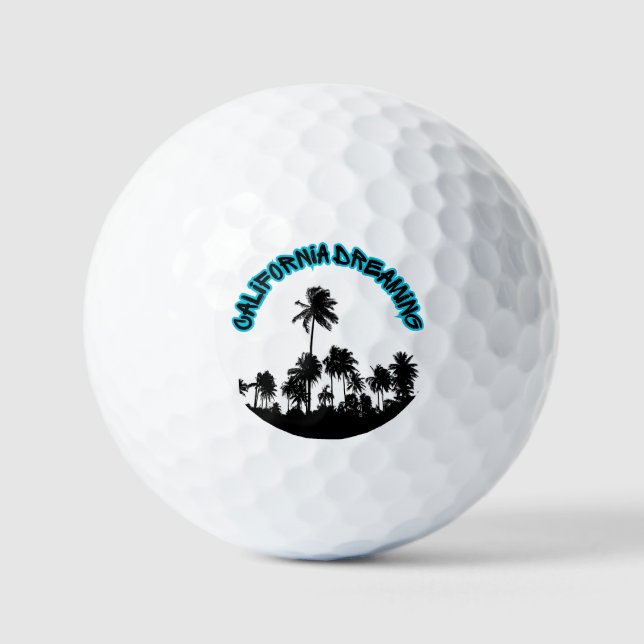 Cali Dreaming Golf Balls (Front)