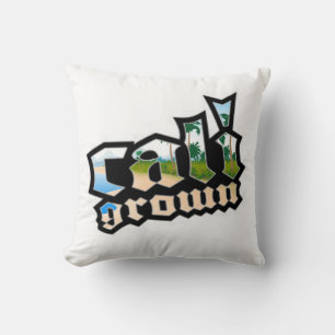 Cali Grown White and Black Pillow