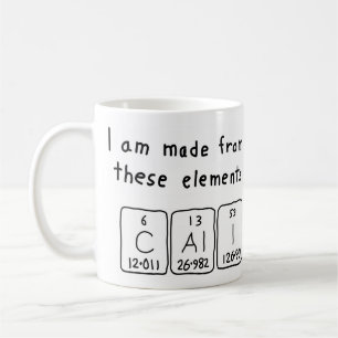 Cali periodic table name mug