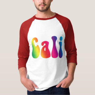 Cali Rainbow California Hippie Logo Shirt