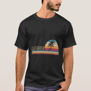 Cali Summer Vacation Ca Palm Trees Usa Retro Calif T-Shirt