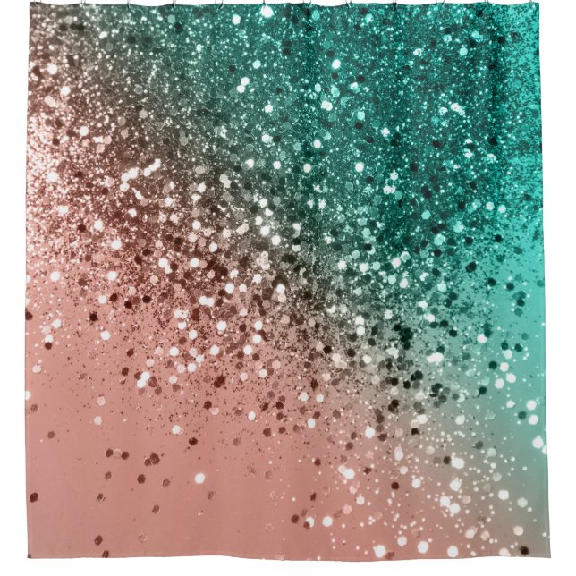 Cali Summer Vibes Lady Glitter #4 Shower Curtain (Front)