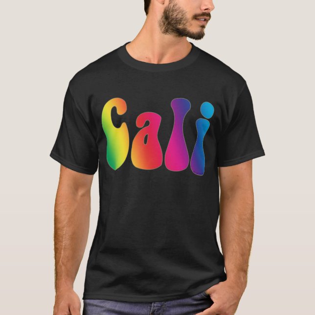Cali Tie-Dye California Hippie Logo T-Shirt (Front)