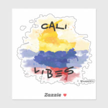 Cali vibes Car sticker Colombia croquis
