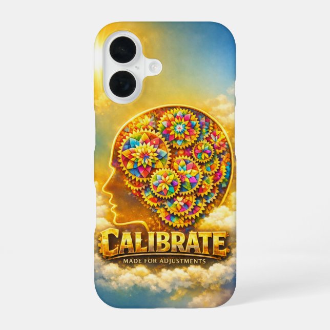 CalibrateMind iPhone 16 Case (Back)