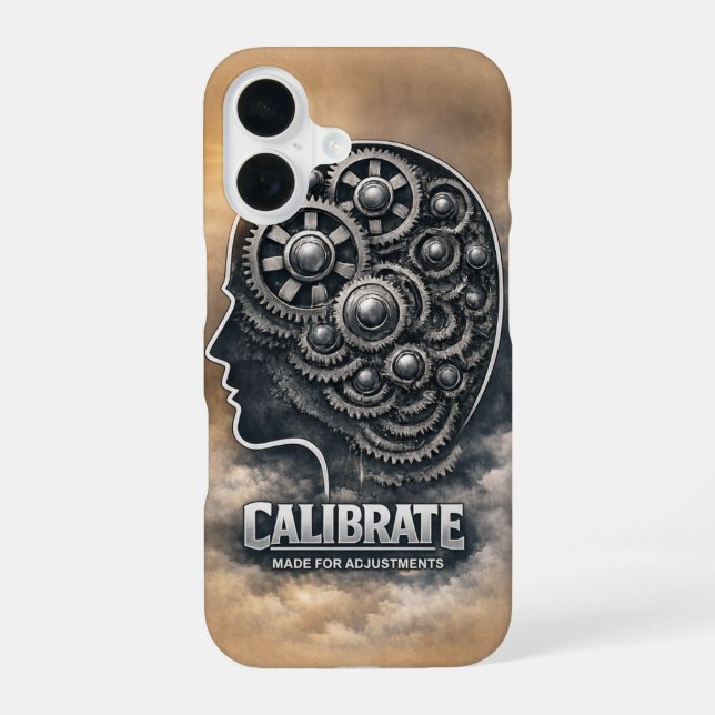 CalibrateMind iPhone 16 Case (Back)