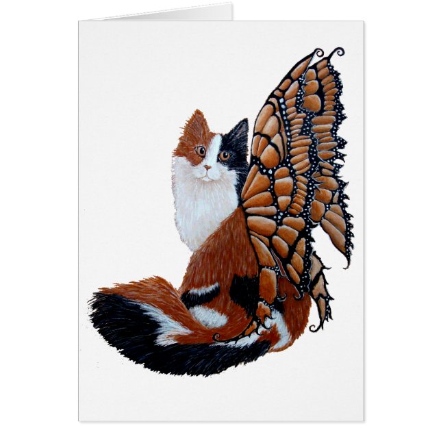 Calico Butterfly Fairy Cat (Front)
