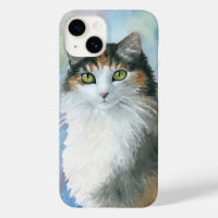 Calico Cat 572 Tortie Tortoise shell blue