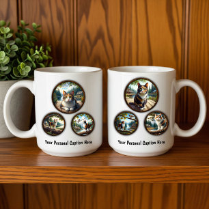 Calico Cat 6-Image Coffee Mug Design