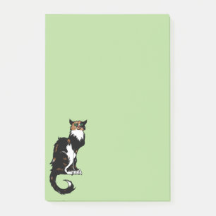 Calico Cat Art "Le Chat Noir" Calicos Parody Cats Post-it Notes