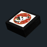 Calico Cat Baroque Gift Box<br><div class="desc">A calico cat poses on a beautiful ornate background, from original artwork by Artellus inspired by the artist’s own cats. Artellus Artworks features ORIGINAL PAINTINGS & ARTWORK by the artist - not stock photographs or clipart - on all the products.</div>