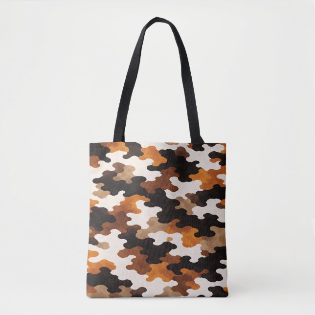 Calico Cat Camouflage Tote Bag (Front)