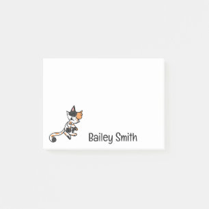 Calico Cat Cartoon Post-It Notes
