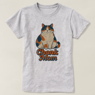 Calico Cat Chonk Mum T-Shirt