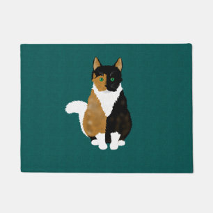 Calico Cat Door Mat