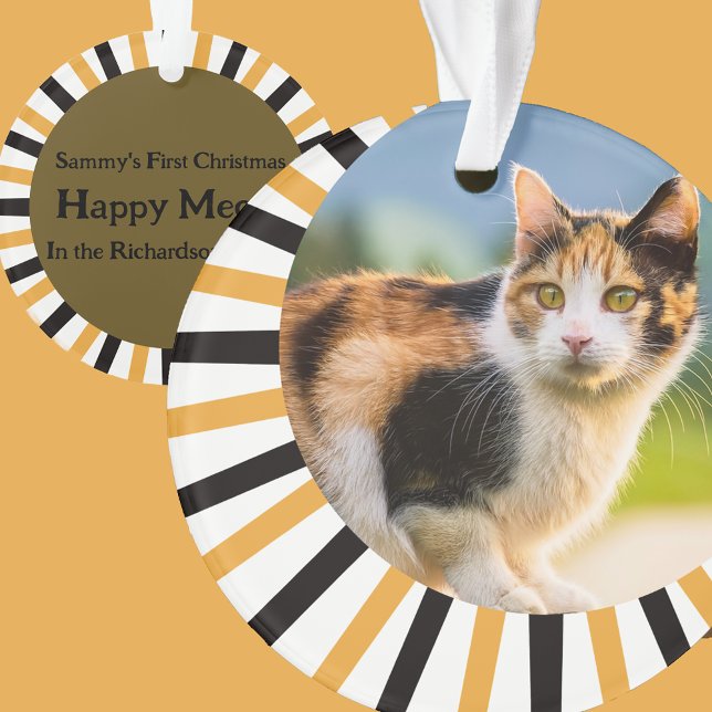 Calico Cat First Christmas Ornament (Creator Uploaded)