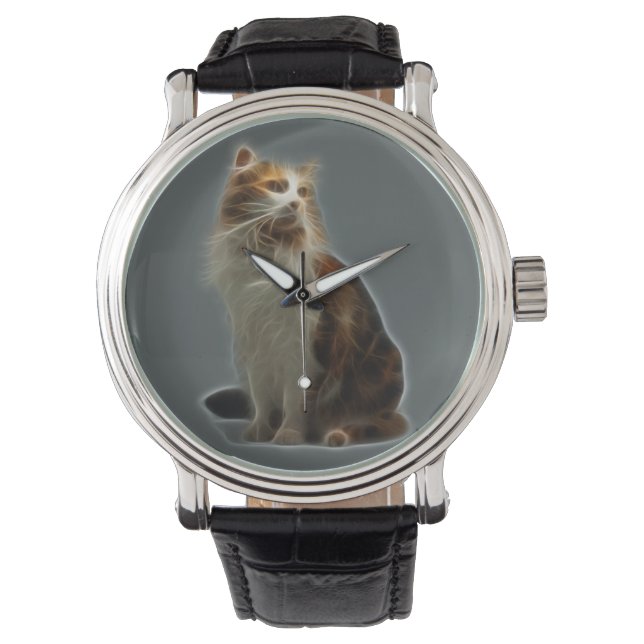 Calico Cat Fractal Watch (Front)