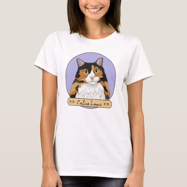 Calico Cat Lover T-Shirt (Front)