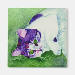 Calico Cat Magnet - "Green-Eyed Girl"